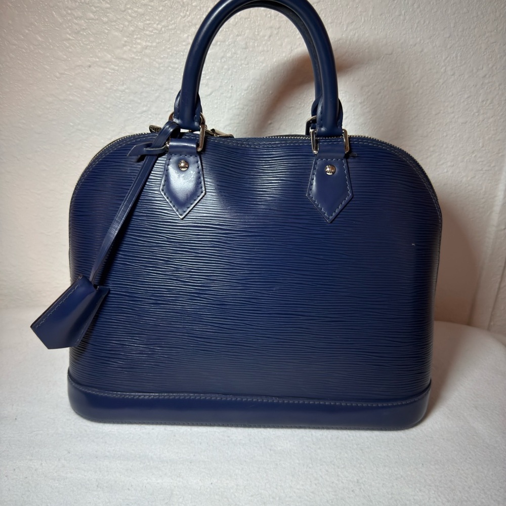Louis Vuitton Blue Epi Alma